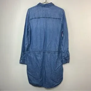 Lou & Grey | Dresses | Lou Grey Long Sleeve Denim Dress Medium | Poshmark